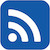 A small icon of the RSS feed symbol: a dot with two arcs eminating from it like radio waves.