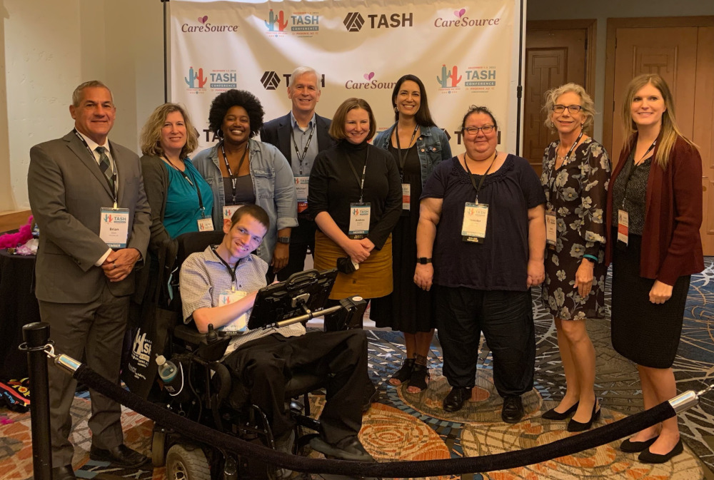 A photograph of the Board of Directors at the 2022 TASH Conference.