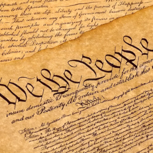 An icon of some sheafs of the U.S. Constitution with the We The People opening line showing.